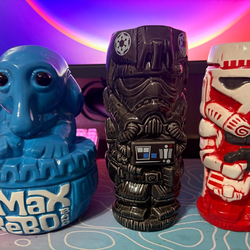 Geeki Tiki - Star Wars - Max Rebo, TIE Fighter, Clone Shock Trooper tiki mugs
